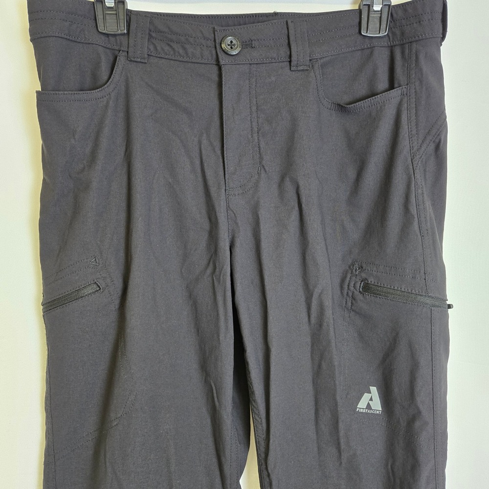 Eddie Bauer First Accent Guide Pro Capri Pants Gorpcore Hiking Black T8 Flaw - Picture 7 of 11